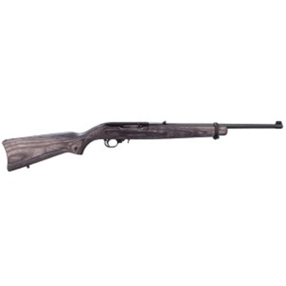 Picture of Ruger 10/22 Rimfire Semi-Auto Rifle - 22 LR, 18.50", Matte Black, Black Laminate Stock, 10rds, Blade Front & Adjustable Rear Sights