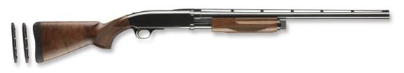 Picture of Browning BPS Micro Midas Pump Action Shotgun - 20Ga, 3", 24", Vented Rib, Polished Blued, Polished Blued Steel Receiver, Satin Grade I Black Walnut Stock, 4rds, Silver Bead Front Sight, Invector Plus Flush (F,M,IC)