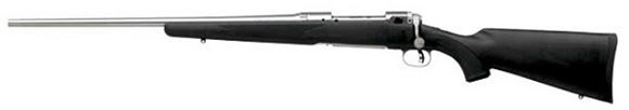 Picture of Savage Arms Weather Warrior Series, Model 16/116 FCSS Bolt Action Rifle, Left Hand - 308 Win, 22", Matte Stainless Steel, Matte Black Synthetic Stock, 4rds, AccuTrigger