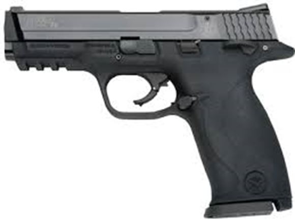 Picture of Smith & Wesson (S&W) M&P22 Single Action Internal Hammer Rimfire Semi-Auto Pistol - 22 LR, 4.2" (107mm), Black, Metal Frame & Aluminum-Aerospace Alloy Slide, Polymer Grip Fixed Backstrap, 10rds, Drift Adjustable Front & Click Adjustable Rear Sights