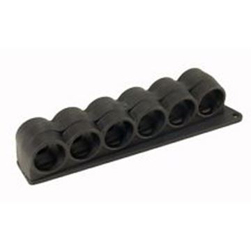Picture of Mesa Tactical SureShell Polymer Shotshell Carriers, Side Mount Shell Carriers - SureShell Polymer Carrier For Mossberg 500/590 & Maverick 88, 6 Shells, 12Ga