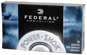 Picture of Federal Power-Shok Rifle Ammo - 7.62x39mm Soviet, 123Gr, Soft Point, 20rds Box