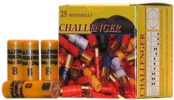 Picture of Challenger Target Loads Shotgun Ammo - Target, 20Ga, 2-3/4", 7/8oz, #8, 250rds Case, 1200fps