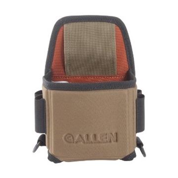 Picture of Allen Shooting Accessories, Shooting Bags - Eliminator Single Box Shell Carrier, Belt Loop Attachment Options, w/2 Elastic Loops On Each Side & D-Rings For Towels/Shooting Glasses, Black/Coffee/Copper