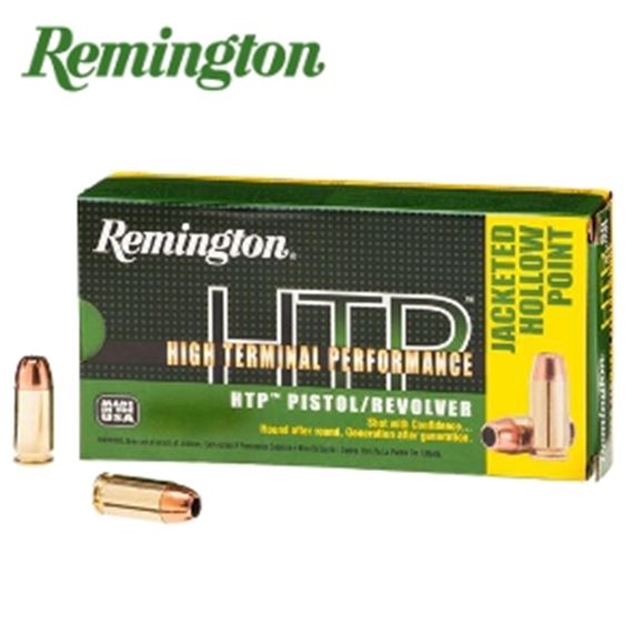Picture of Remington HTP, High Terminal Performance Pistol/Revolver Handgun Ammo - 45 ACP, 230Gr, Jacketed Hollow Point (Subsonic), 500rds Case, 835fps