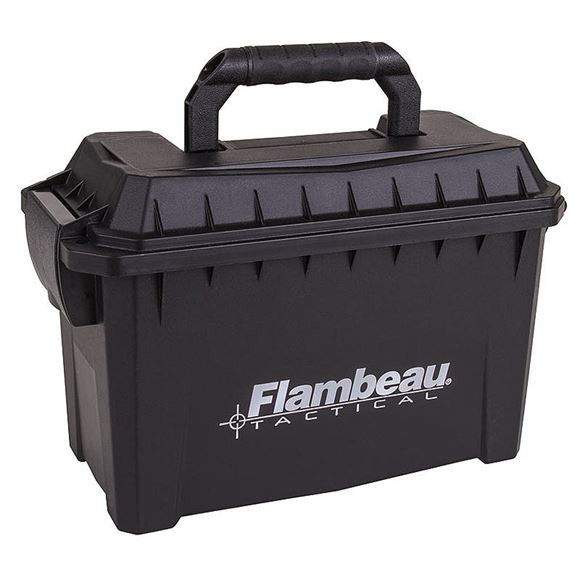 Picture of Flambeau Outdoors Hunting, Weapon Storage, Hard Storage - Tactical Combo Dry Box/Ammo Can, 18" L x 9.75" W x 12.5" H/7"x7.75"x14.5" w/O-Ring Seal, Black
