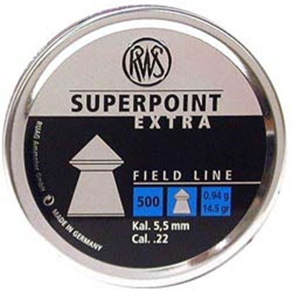 Picture of RWS Rottweil Field Line Hunting/Sports Air Gun Pellets, RWS Superpoint Extra