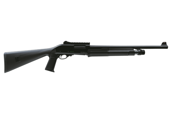Picture of CZ  612 HC-P Pump Action Shotgun - 12ga, 3", 20", Matte Black, Ghost Ring Sights, Cylinder Choke Tube, 4rds, Synthetic with Pistol Grip