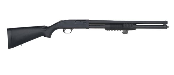 Picture of Mossberg 500 Security Pump Action Shotgun - 12Ga, 3", 20", Synthetic Stocks & Tri Rail Forends, Front Bead Sight, Fixed Cylinder, 7rds