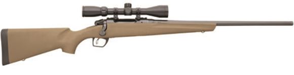 Picture of Remington Model 783 Flat Dark Earth Scoped Bolt Action Rifle - 308 Win, 22", Carbon Steel, Button-Rifled, Magnum Contour, Matte Blue, Flat Dark Earth Synthetic Stock w/Pillar-Bedded, 4rds, CrossFire Adjustable Trigger, SuperCell Recoil Pad, w/3-9x40mm Sc