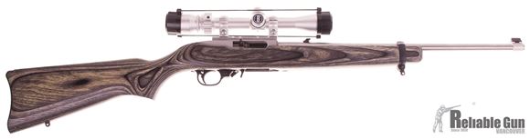 Picture of Used Ruger 10/22 Semi-Auto .22LR, Stainless/Laminate, With Bushnell 3-9x32mm Scope, One Mag, Good Condition