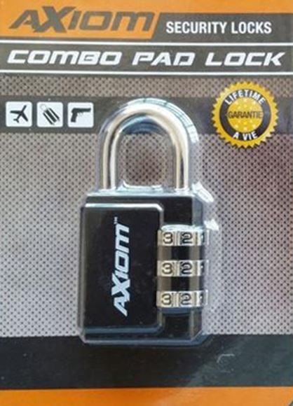 Picture of Axiom Locks - Combo Pad Lock, Hard Shackle