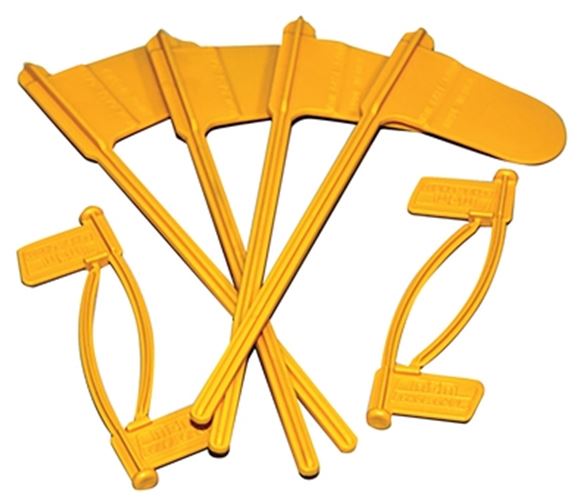 Picture of MTM Case-Gard Chamber Flags - 4 Rifle & 4 Pistol, Yellow