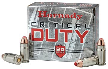Picture of Hornady Critical DUTY Handgun Ammo - 9mm Luger +P, 135Gr, FlexLock Duty, 25rds Box