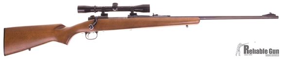 Picture of Used Winchester Model 70 Ranger Bolt Action Rifle, 7mm Rem Mag, 24'' Barrel w/Sights, Wood Stock, Bushnell Sportview 4x32 Scope, Very Good Condition