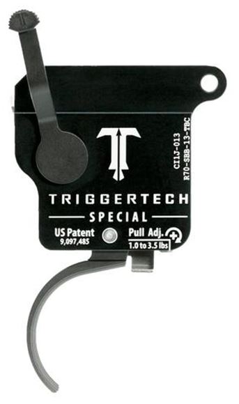 Picture of Trigger Tech, Remington 700 Trigger - Special Frictionless Trigger, Curved, Single Stage, 1-3.5 lbs, PVD Black
