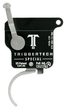 Picture of Trigger Tech, Remington 700 Trigger - Special Frictionless Trigger, Curved, Single Stage, 1-3.5 lbs, Stainless