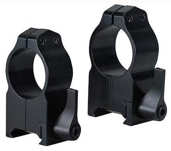 Picture of Warne Scope Mounts Rings, CZ - For CZ 550 (19mm Dovetail), 30mm, Quick Detach, High (.535"), Matte