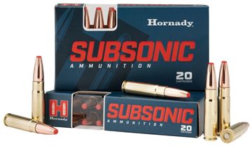 Picture of Hornady Subsonic Rifle Ammo - 300 AAC Blackout, 190Gr, SUB-X, 20rds Box