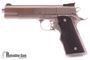 Picture of Used Detonics Scoremaster Semi-Auto 45ACP, 5" Stainless, With Lasergrips, Custom Work By Detonics Gunsmith, With Original Box & Paperwork, No Mag, Very Good Condition