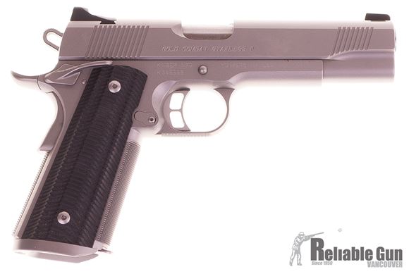 Picture of Pre-owned Kimber Custom Shop 1911 Gold Combat Stainless II - 45 Auto, Extra VZ Grips, 2x Magazines. Never Fired