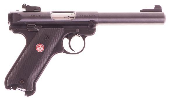 Picture of Used Ruger Mk IV Target Semi-Auto 22LR, 5.5", Blued, Adjustable Rear Sights, 2 Mags, As New Condition Unfired
