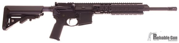 Picture of Used LMT CQB MRP Defender Semi-Auto Carbine, 5.56mm NATO, 14.5", Black, Timney Trigger, 1 Magazine, w/MAGPUL Stoc, Rail Panels, Sling, Pre Owned Like New