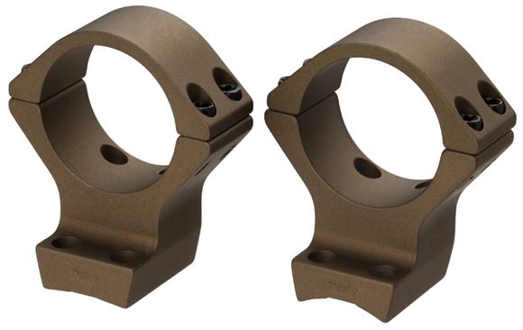 Picture of Browning Scope Rings & Bases, Integrated Scope Mount System - X-Bolt, 1", High, Burnt Bronze Cerakote