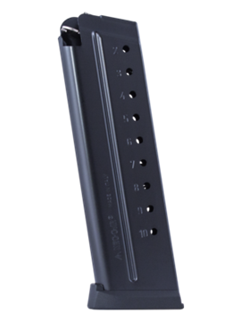 Picture of Mec-Gar Pistol Magazines - 1911, 9mm, 10rds, Extended, Blued