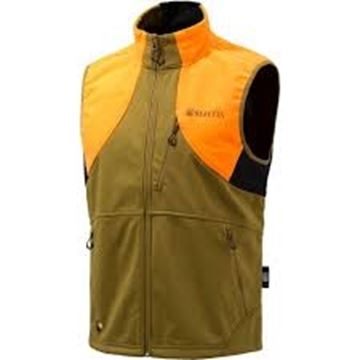 Picture of Beretta Men's Clothing, Vests - Beretta Soft Shell Fleece Vest, Adult, Light Brown/Orange, XL