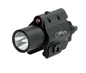 Picture of Sun Optics USA Lasers Sights - 3w 750 Lumens LED Light With Strobe, 5mw Red Laser, Uses 2xCR123A, Multi Mount