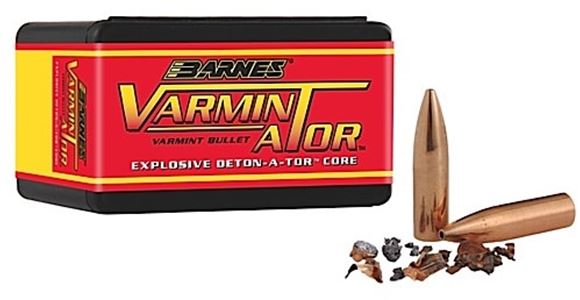 Picture of Barnes VARMIN-A-TOR Hunting Rifle Bullets - 6mm (.243"), 58Gr, VMTR FB, 100ct Box