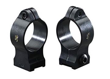 Picture of Browning Scope Rings & Bases - Rimfire Rings, 1", Standard, Matte Black, Alloy, Requires Base #12389
