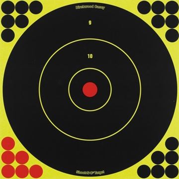Picture of Birchwood Casey Targets, Shoot-N-C Targets - Shoot-N-C 12" Bull's-Eye Target, 12 Targets