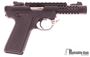 Picture of Ruger Mark IV 22/45 Lite Rimfire Semi-Auto Pistol - 22 LR, 4.4", Threaded, Black Anodized, Polymer Frame, Checkered, 1911-style grip, 10rds, Fixed Front & Adjustable Rear Sights, Optic Rail