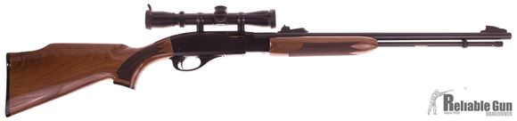 Picture of Used Remington 572 BDL Fieldmaster Pump-Action 22 LR, 21", Gloss Blued, Gloss Walnut Stock, With Leupold VX-1 2-7x28mm, Excellent Condition Unfired