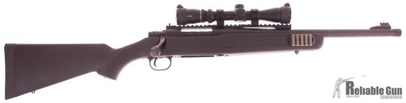 Picture of Used Mossberg MVP Patrol Bolt Action Rifle - 7.62mm NATO, 16.25", Medium Bull Barrel, Threaded, Black Stock, Fiber Optic Front Ghost Ring Rear Sight, w/Burris 2-7 Scout Scope, 1 Magazine, Very Good Condition