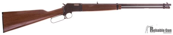 Picture of  Used Browning BL-22 Grade I Rimfire Lever Action Rifle - 22 S/L/LR, 20" Barrel,  Walnut Stock w/Straight Grip, 15rds, Steel Blade Front & Folding Rear Sights, Excellent Condition