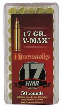 Picture of Hornady Varmint Express Rimfire Ammo - 17 HMR, 17Gr, V-MAX, 500rds Brick