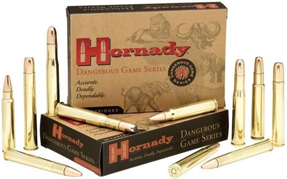Picture of Hornady Dangerous Game Rifle Ammo - 375 H&H, 270Gr, SP-RP Superformance, 20rds Box