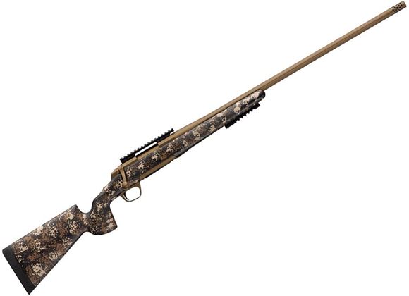 Picture of Browning X-Bolt Hell's Canyon Long Range Ambush Bolt Action Rifle - 6.5 Creedmoor, 26" Fluted Heavy Sporter Barrel, McMillan Game Scout Stock, Desert Carbon Ambush Finish, 4rds