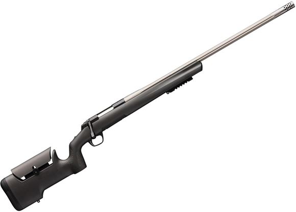 Picture of Browning X-Bolt Max Varmint/Target Bolt Action Rifle - 6.5 Creedmoor, 7", 26" Match Grade SS Bull Barrel w/ Fluting, Composite Stock w/ Adjustable Comb, Black, Lower Rail, Muzzle Brake and Thread Protector, 4rds