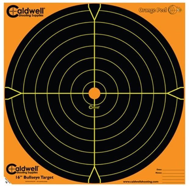 Caldwell Shooting Supplies Paper Targets Orange Peel Bullseye Targets