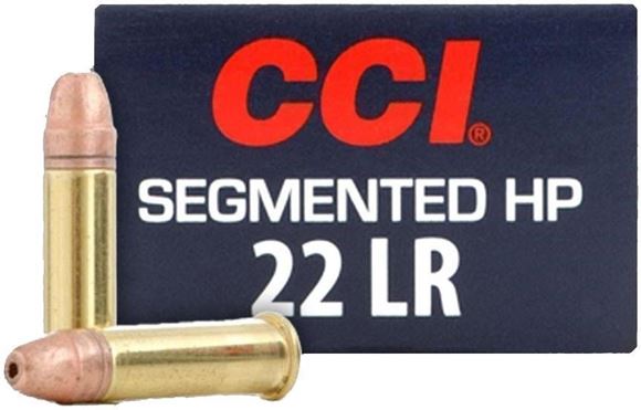 Picture of CCI Varmint Rimfire Ammo - Segmented Hollow Point, 22 LR, 32Gr, CPSHP, 50rds Box