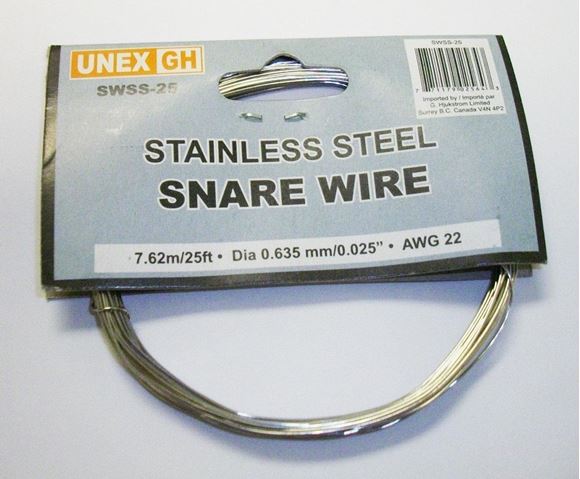 Picture of GH UNEX Snare Wire, AWG 22 x 25', Stainless Steel, 0.25"