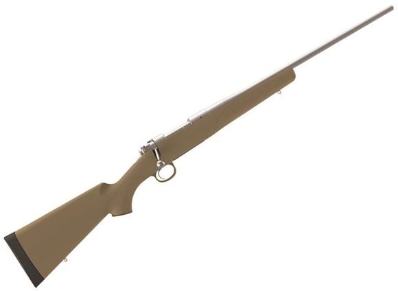 Picture of Kimber Model 84M Hunter Bolt Action Rifle - 308 Win, 22", Sporter,  Stainless Steel, FDE Polymer Stock, 4rds Removable Magazine, Adjustable Trigger