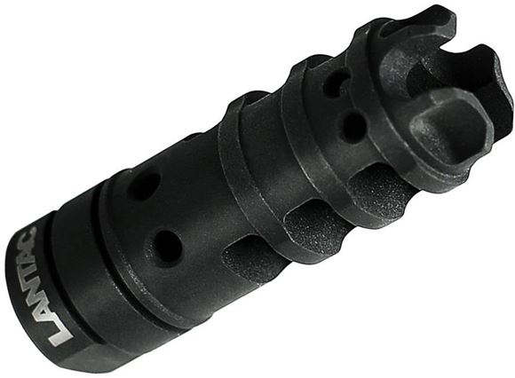 Picture of LANTAC Muzzle Devices, Brakes - Dragon Muzzle Brake, 9mm Caliber, Hardened Milspec Steel, Nitride Finish, 1/2-36 UNEF R/H Thread