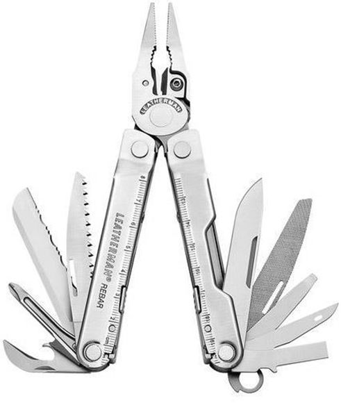 Picture of Leatherman MultiTool, Rebar- 17 Tools, Weight 6.7 oz | 190 g, 2.9" 420HC Main Blade, Leather Sheath