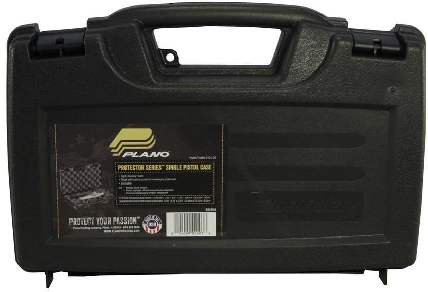 Plano Protector Series Hard Single Pistol Case 11"x7.5"x2.75", Black