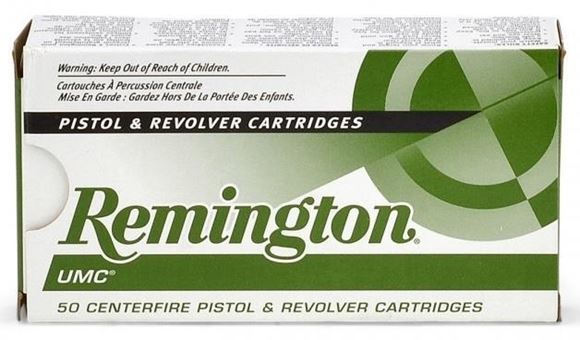 Picture of Remington UMC Pistol & Revolver Handgun Ammo - 9mm Luger, 115Gr, MC, 50rds Box